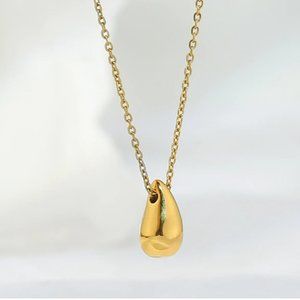 New 18K Gold Plated Waterdrop Necklace